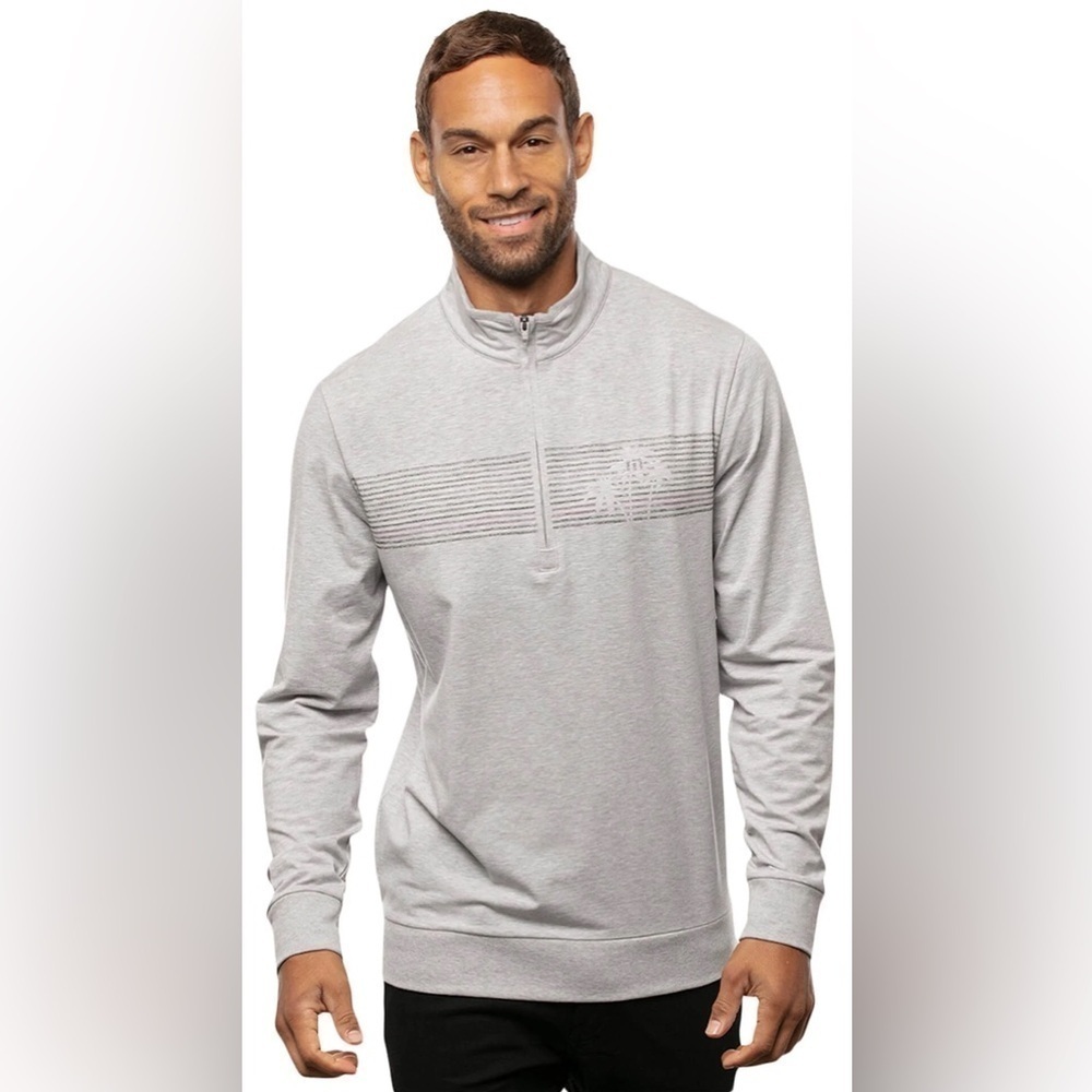 Travis Mathew Men’s Tiki Torched Golf 1/4 Zip Pullover Size Small